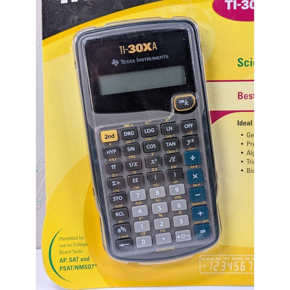 Texas Instruments TI-30XA Scientific Calculator - 1 Line Display -‎ 033317029990 - Picture 2 of 4